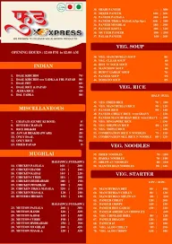 food express nx menu 1