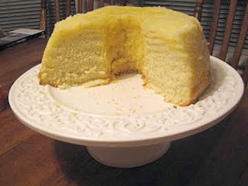 Lemon Chiffon Cake with Lemon Butter Icing