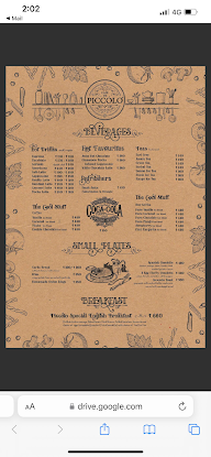 Cafe De Piccolo menu 1