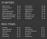 Surya Foods menu 1