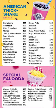 51 Rainbow Ice Cream menu 1