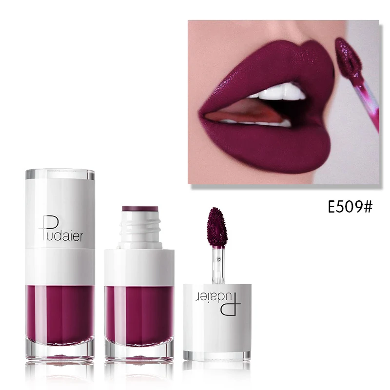 Small White Bottle Matte Lip Gloss that Doesn't Fade or Stick to Cups. Achieve perfect, long-lasting lip color with this