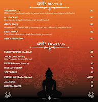 Vedi's Restrobar menu 1