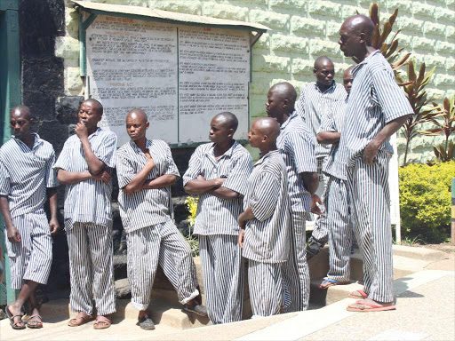 Inmates at Industrial Area prison