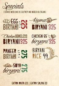 Biryani Blues menu 2