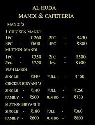 Al Huda Mandi & Cafeteria menu 2