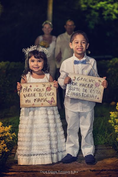 Vestuvių fotografas Oscar Ivan Esquivel Arteaga (oscaresquivel). Nuotrauka 2016 spalio 13