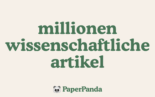 PaperPanda - Millionen wissenschaftliche Artikel