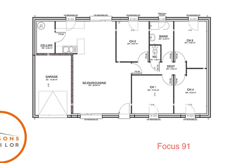  Vente Terrain + Maison - Terrain : 1 000m² - Maison : 91m² à Velet (70100) 