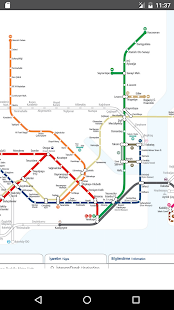 Istanbul Subway 2017 Map - náhled