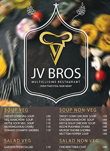 JV Bros Multicuisine Restaurant menu 