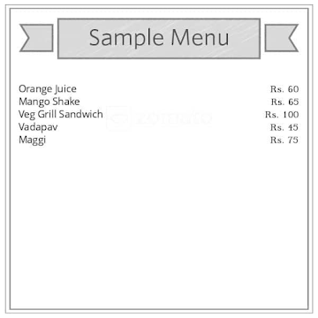 Sri Juice Junction menu 