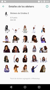 Cristina Stickers Screenshot