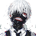 Ken Kaneki in the mask | Anime Tokyo Ghoul Chrome extension download