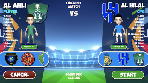 Screenshot Saudi Pro League Football Game