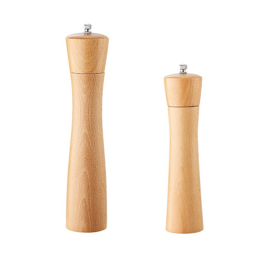 Title 2, Manual Beech Wood Black Pepper Grinder Bottle P...