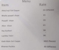 Bhola Chaat Bhandar menu 1