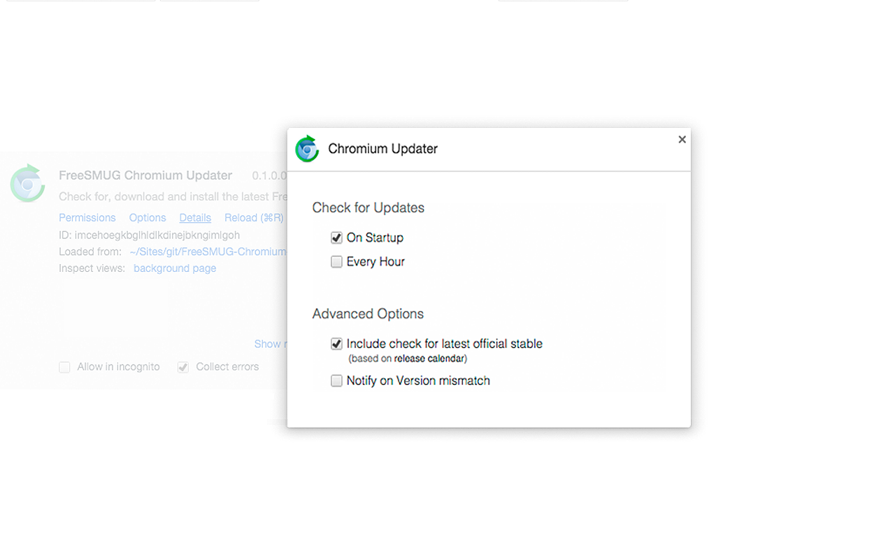 FreeSMUG Updater for Chromium (Mac) Preview image 5