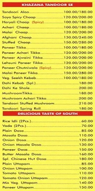 Chef's Chinese Hut menu 3