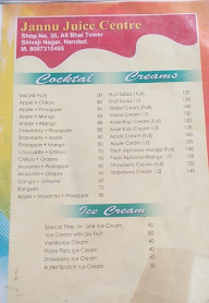 Jannu Juice Center menu 2