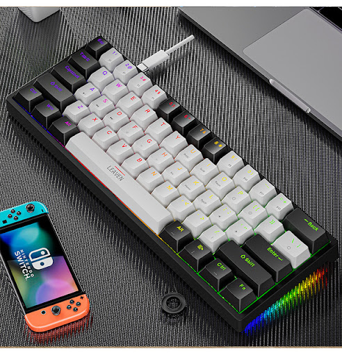 Title 5, Plastic mechanical keyboard for gaming. Durable...