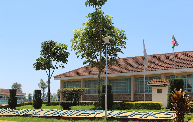 Nyewasco water treatment plant in Kamakwa in Nyeri town