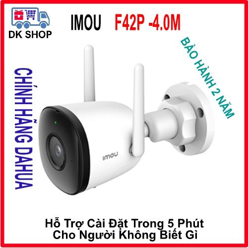 Camera Ip Wifi (Dahua) Imou Bullet 2C Ipc - F42P 4.0Mp| F22P 2.0Mp - Ngoài Trời - Chính Hãng - Bảo Hành 2 Năm .