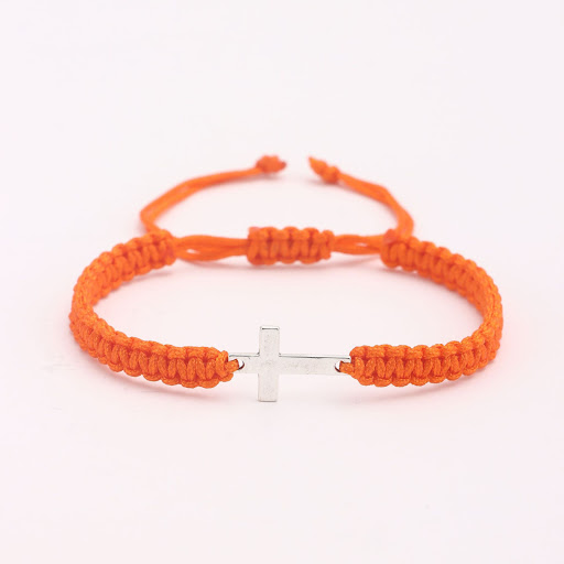 Title 14, Cross Colored Bracelet with Simple and Fashiona...