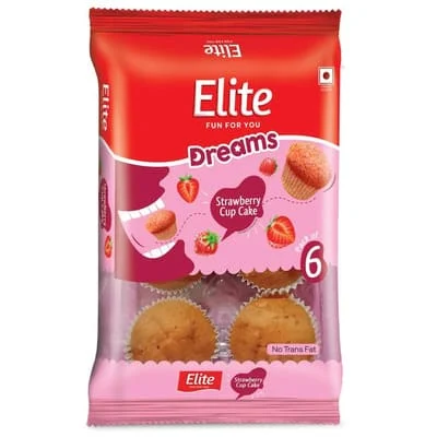 Elite Strawberry Cup Cake 140 Gm