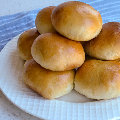 Nebraska style Runzas are made easy with ready made frozen roll dough and a delectable five ingredient beef filling.