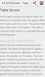 Learn Food and Beverages Services poster 3