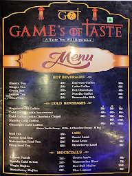 Game's Of Taste menu 1