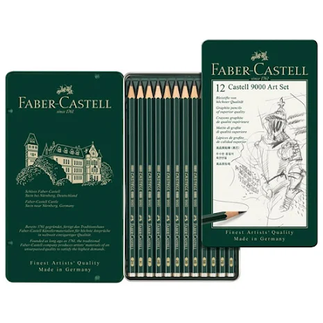 Faber-Castell 9000 blyertspennor set 12st