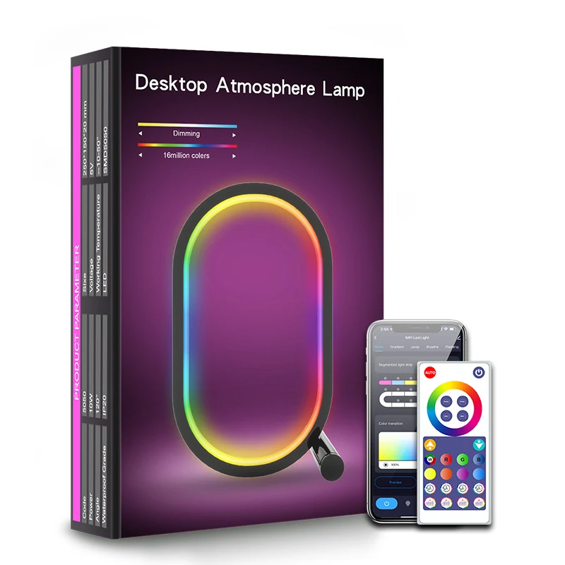 Ilumina tu hogar con la luz ambiental RGB inteligente. Disfruta de colores vibrantes, control remoto y crea ambientes personalizados.