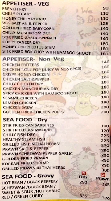 KPG Mountain Food Store menu 