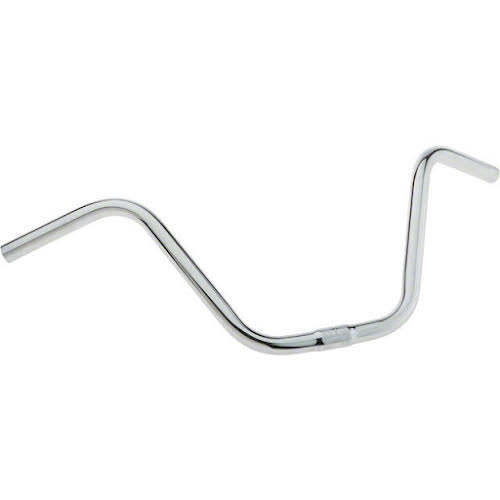 Wald 870 Hi-Rise Steel Handlebar: 24" Wide, 9" Rise, 1" Clamp, Chrome