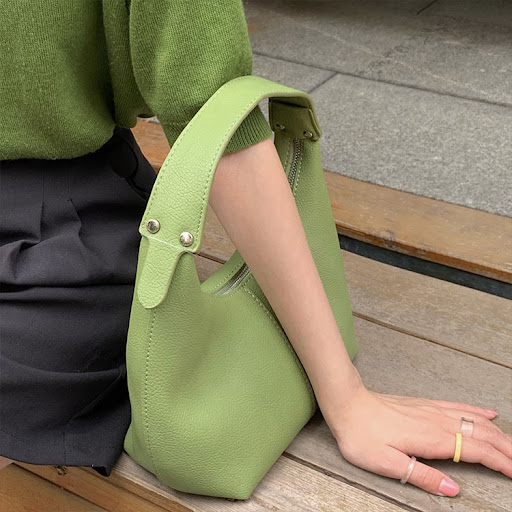 Title 12, Korean Style Portable Shoulder Bag, Contrast Co...