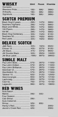 The Orange Mint menu 1