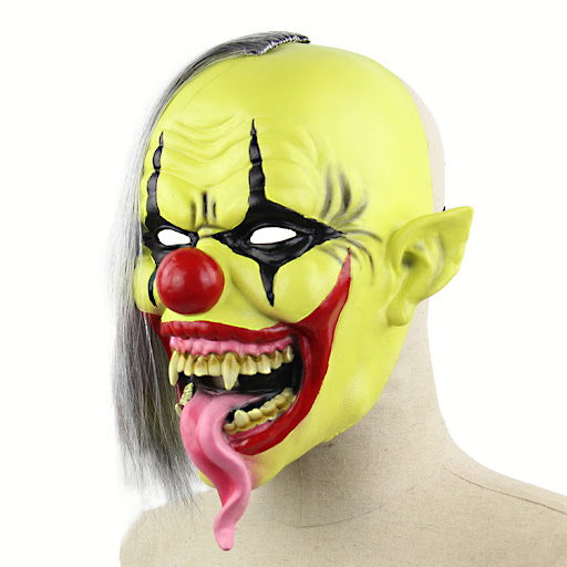 Title 4, Horror Green Face Clown Halloween Christmas Lat...
