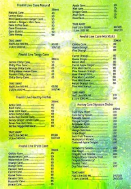 Monkey Cane menu 1