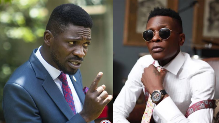 Jose Chameleone amshtumu Bobi Wine kwa kumcheka jukwaa la shoo yake liipoanguka.