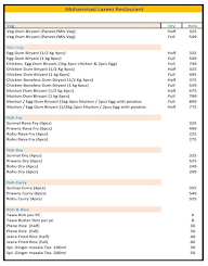 Mohammad Lazeez Restaurant menu 1