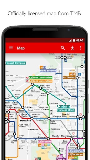 Barcelona Metro TMB Map Route