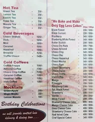 The Cake Wonder Cafe menu 2