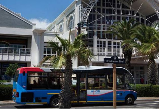 A MyCiTi bus in Cape Town. Some services have been reduced or suspended.