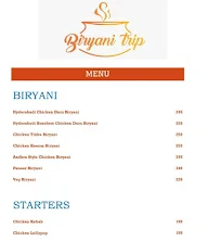 Biryani Trip menu 1