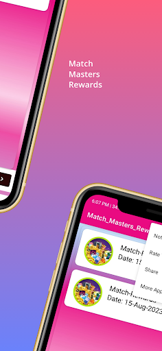 Screenshot Match Masters Rewards & Spins