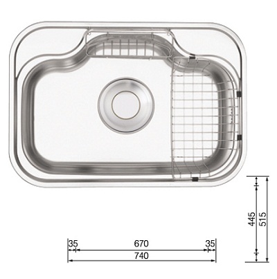 Chậu rửa bát Ecofa ECB 740 