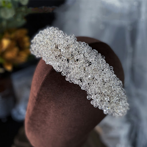 Title 3, High-end atmospheric crystal hair band for wedd...