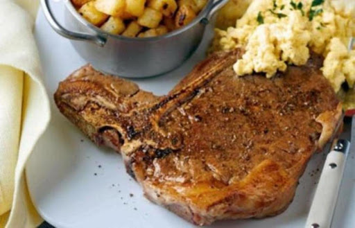 Best T Bone Steak with Hash Browns